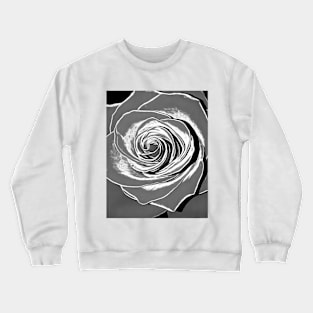 Black and white rose Crewneck Sweatshirt